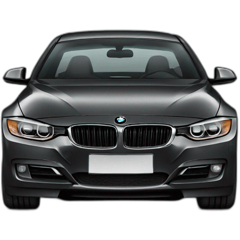 Bmw 3 black emoji