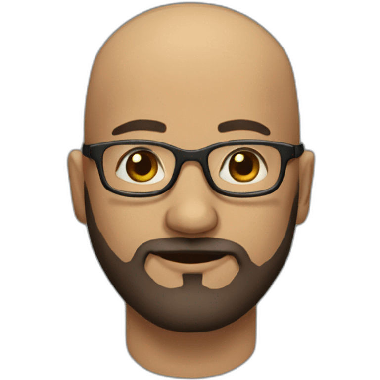 bald-man-with-round-glasses-mostly-brown-beard emoji