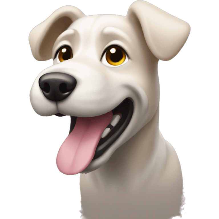 a dog run in the park emoji