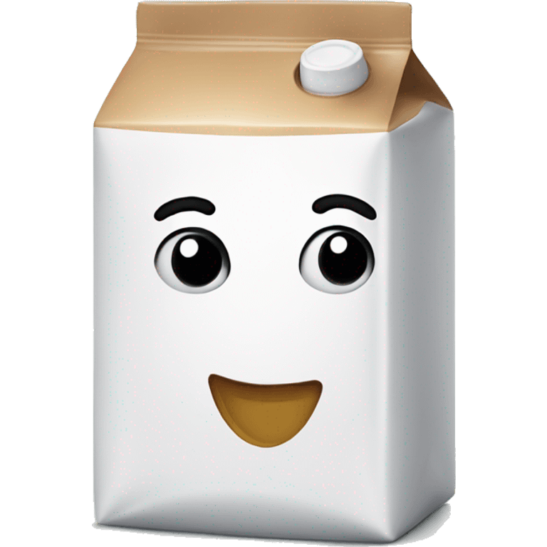 On a milk carton  emoji