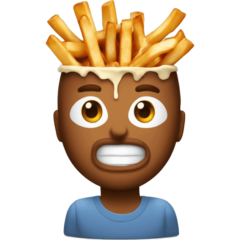 Poutine qui mange de la poutine emoji