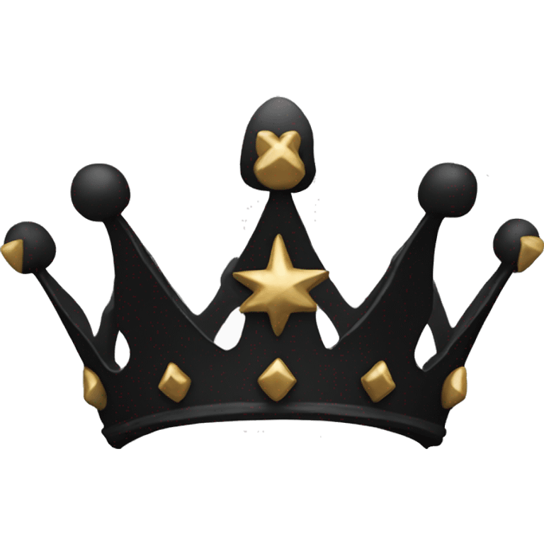 Black crown  emoji