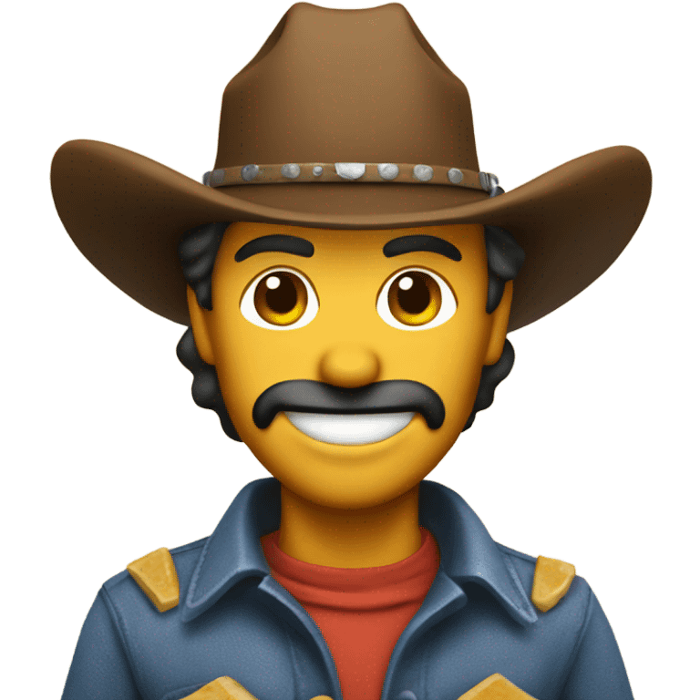 Cowboy made from cheese  emoji