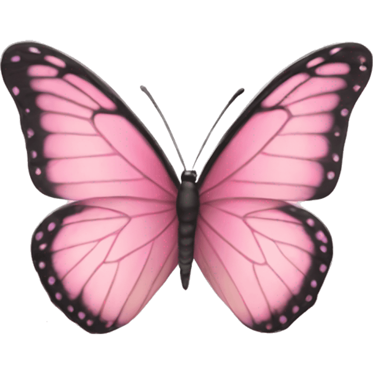 light pink heart with butterfly emoji