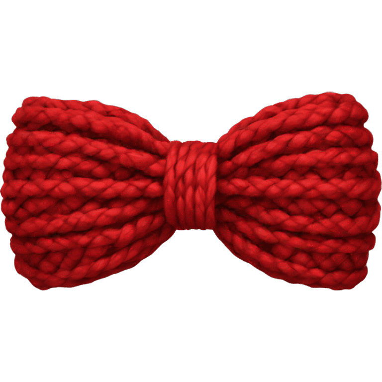 bow from yarn red emoji