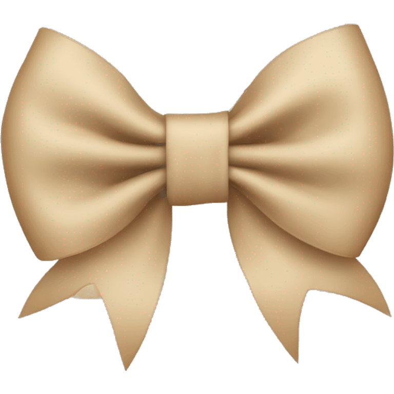 Beige bow emoji