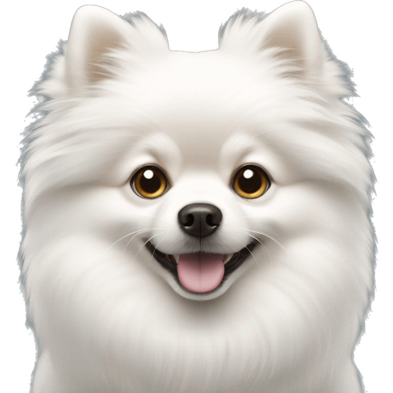 white pomeranian emoji