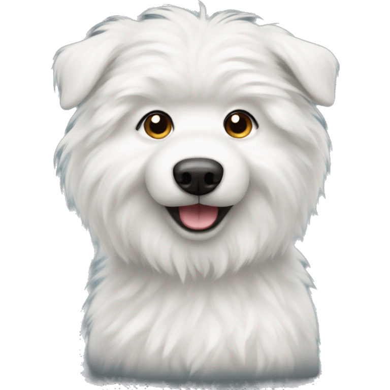 white fluffy dog emoji