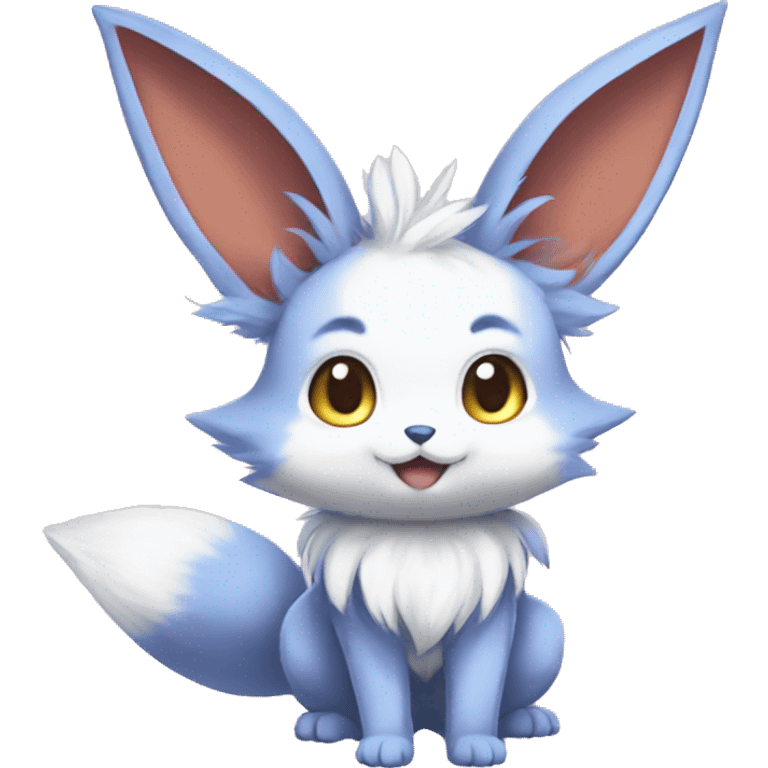 Eeveelution-Bunny-Fox-Pokémon-fusion full body emoji