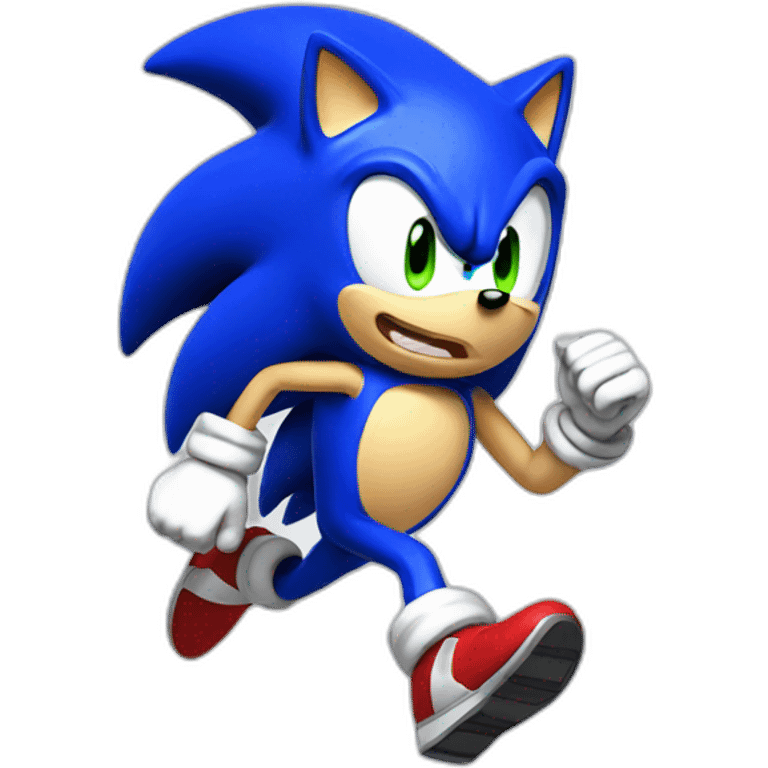 Running sonic emoji