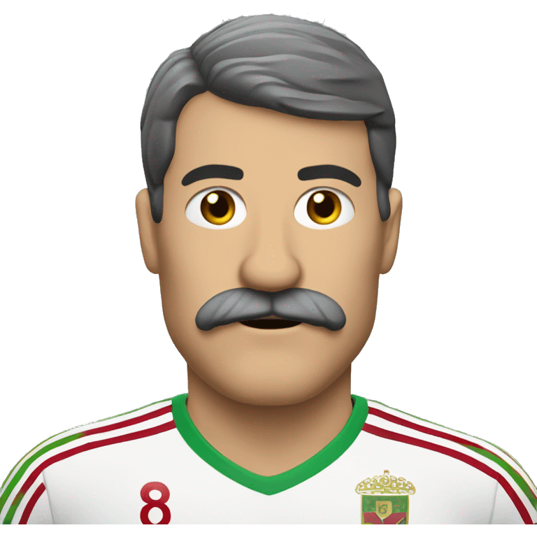 portero futbol con bigote  emoji