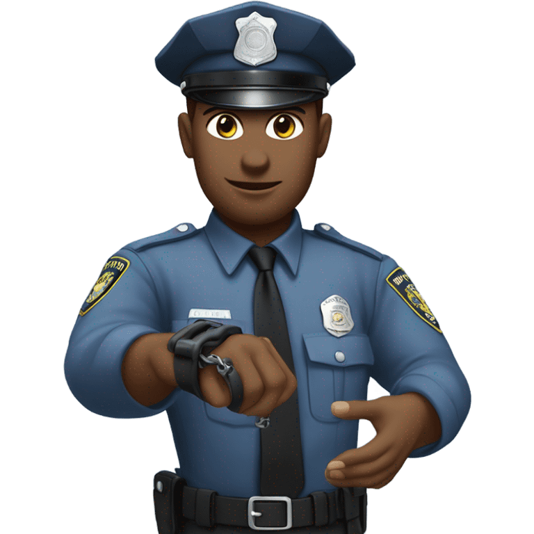 Police officer trainer  emoji