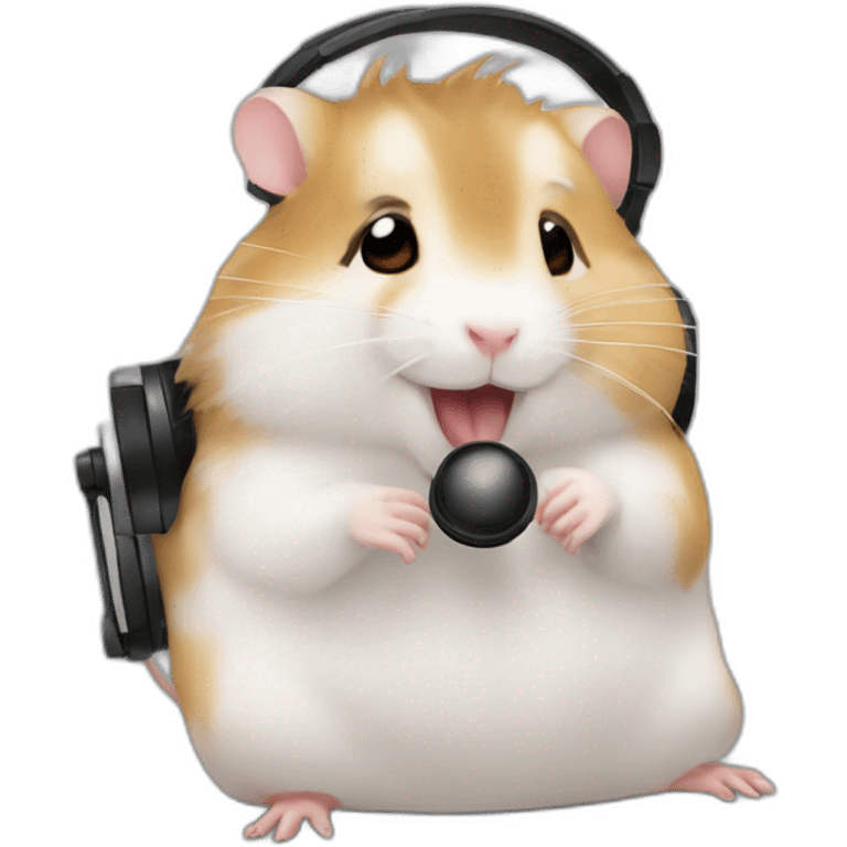 Hamster music emoji