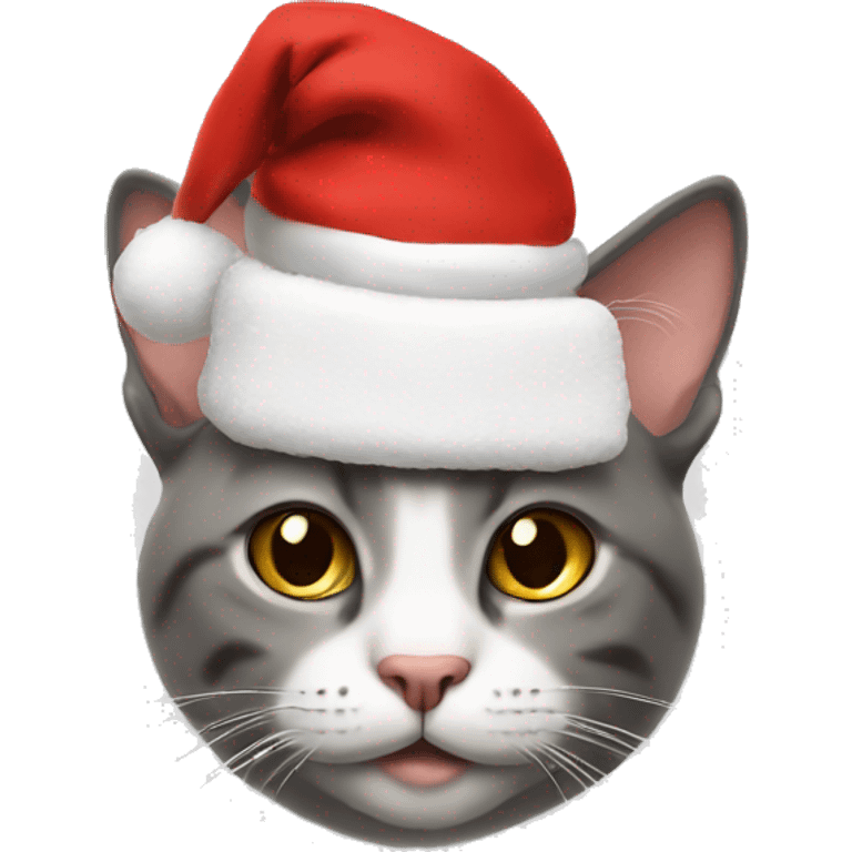 Cat with Santa hat emoji