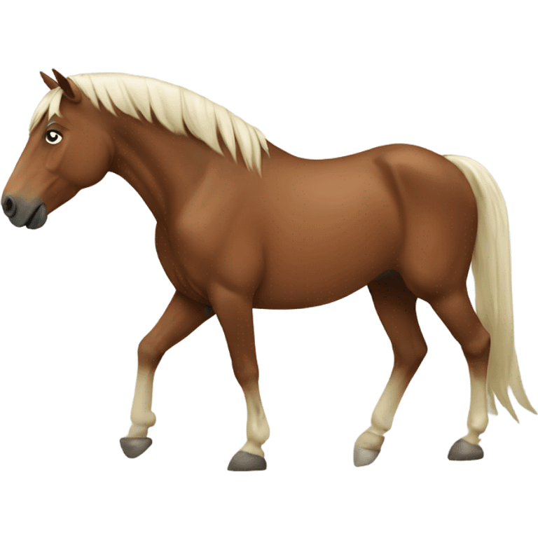 Horse with feet emoji