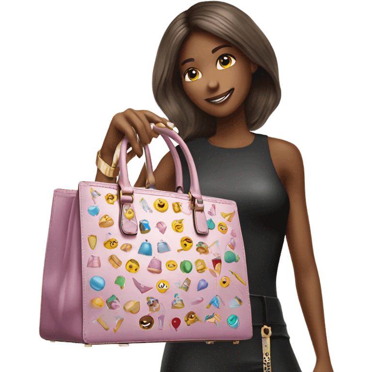 Birthday wish along with Michael kors handbag emoji