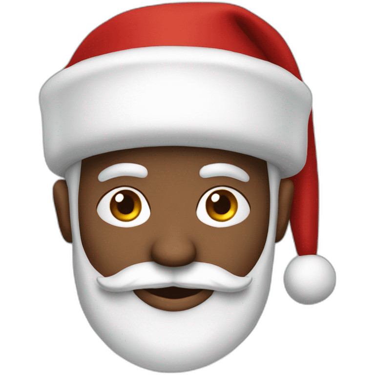 Saint Nicholas with a big red hat and a white beard emoji