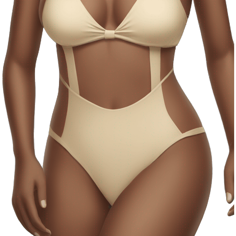 Beige swim suit emoji