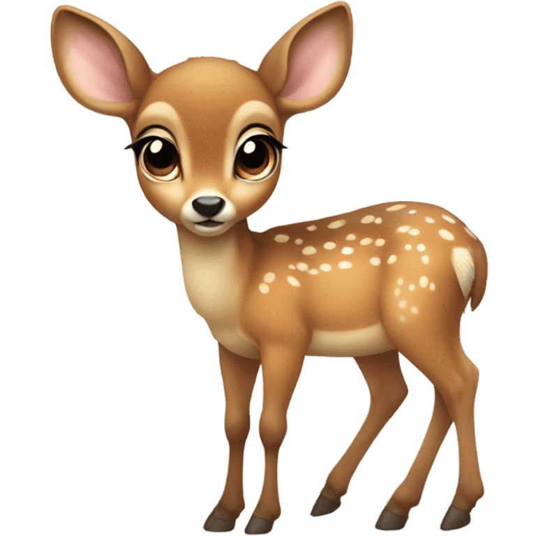 make me a cute baby deer without the antlers  emoji