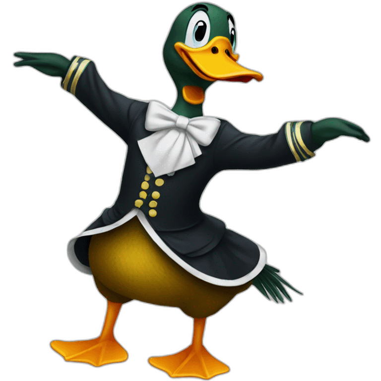 duck dancing emoji