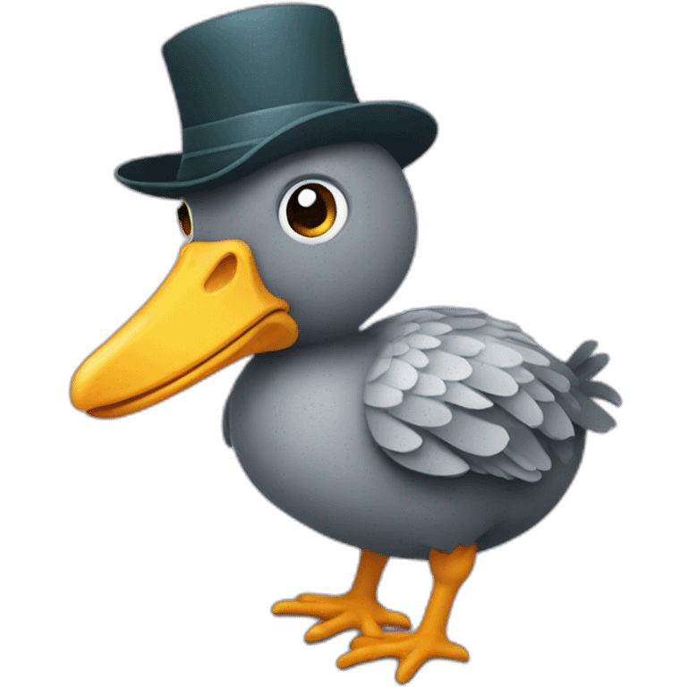 dodo with hat on emoji