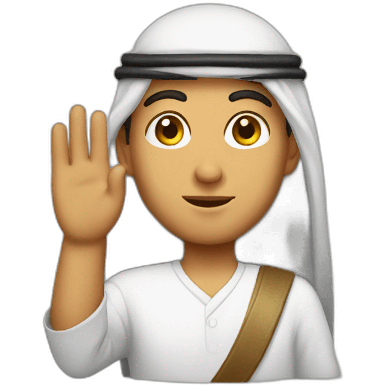 Salute Arab face  emoji