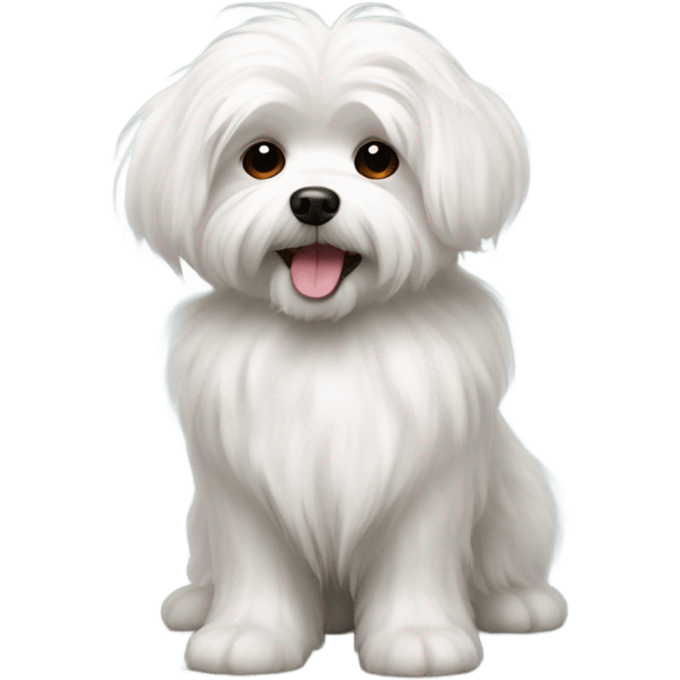 White dog Maltese  emoji