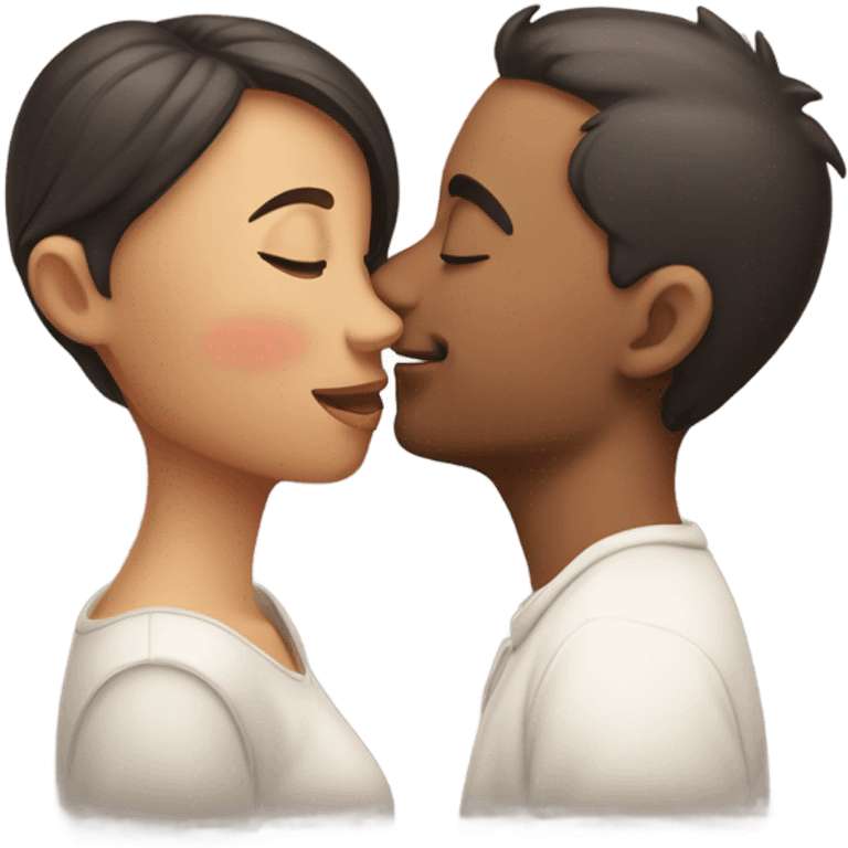 Smooching emoji