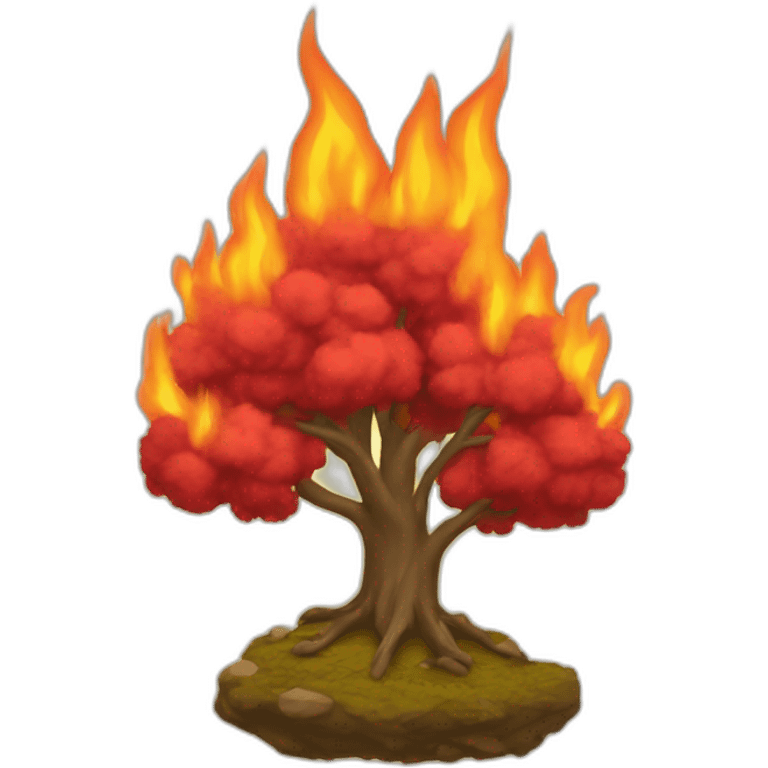 burning bush emoji