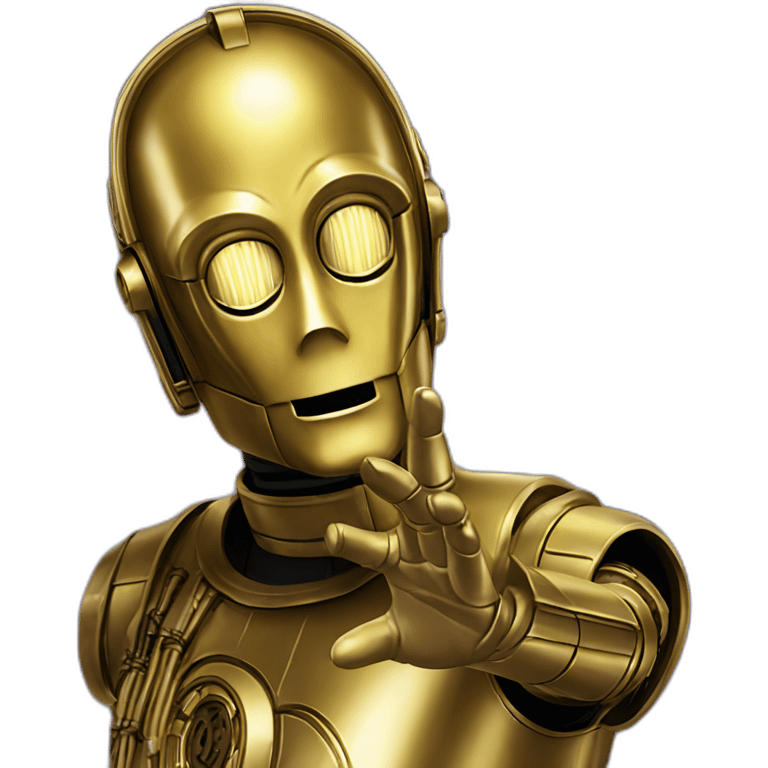 C3po waving emoji