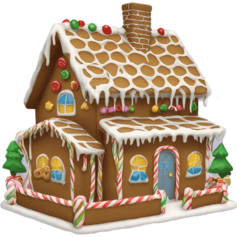 gingerbread house emoji