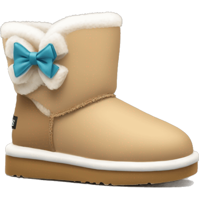 ugg boots with cute bow  emoji