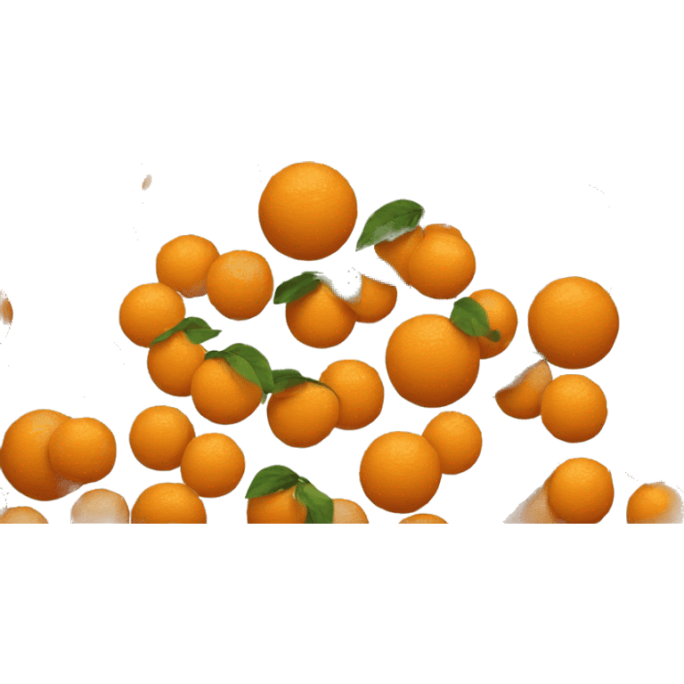 2 oranges kissing emoji