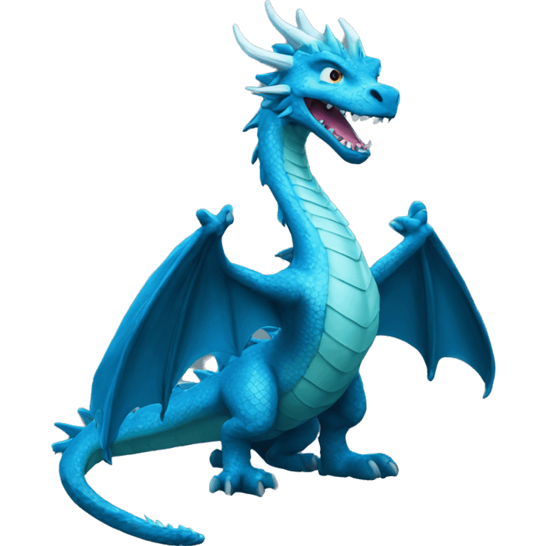 Dragón blue emoji