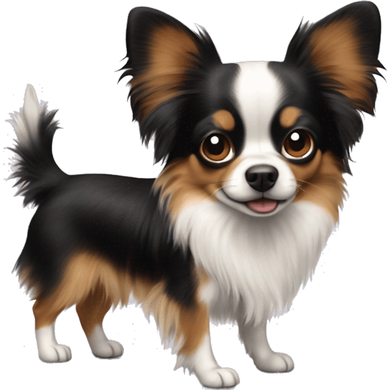 dog papillon mixted with chihuahua emoji