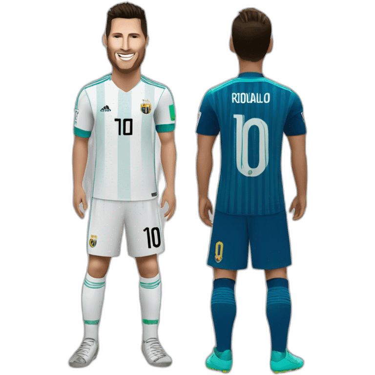 Messi et Ronaldo emoji