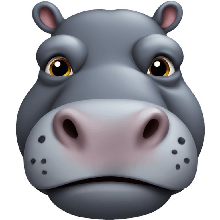 Hippo with beard emoji