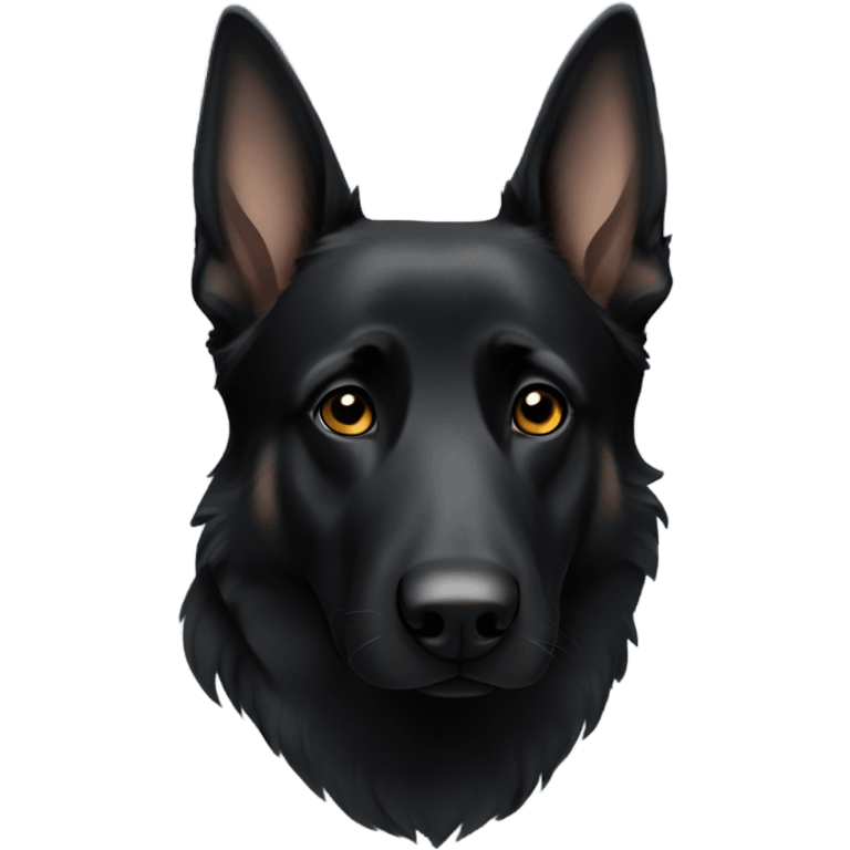 Black German shepherd  emoji