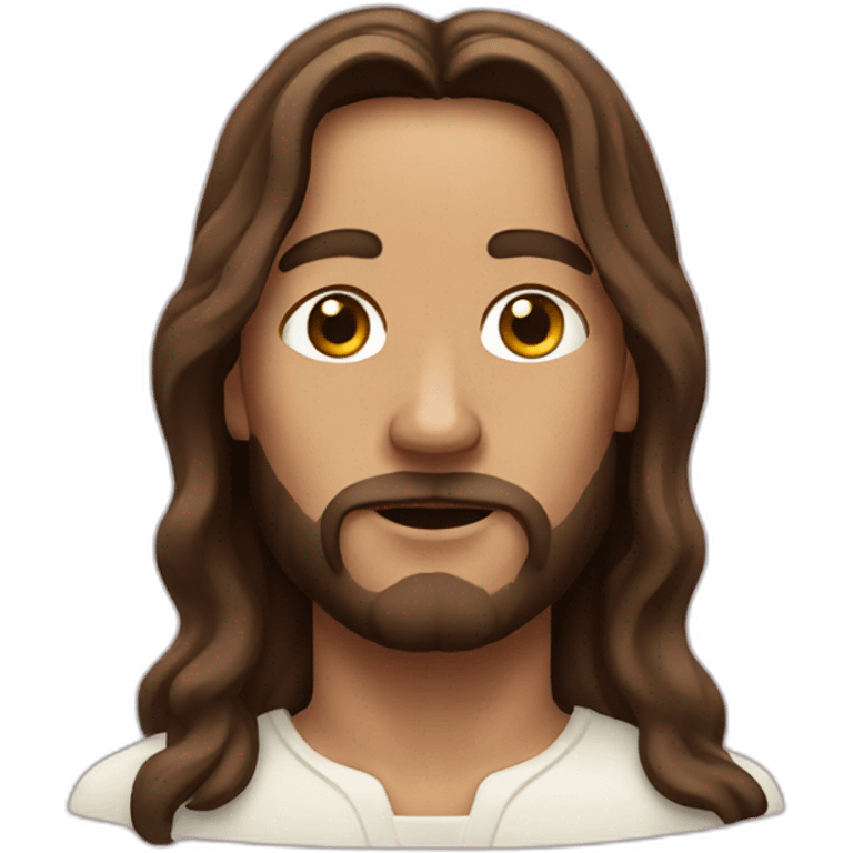 jesus mixed with a cow emoji