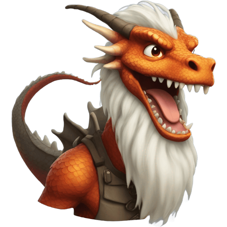 DRAGON WITH A LONG BEARD emoji