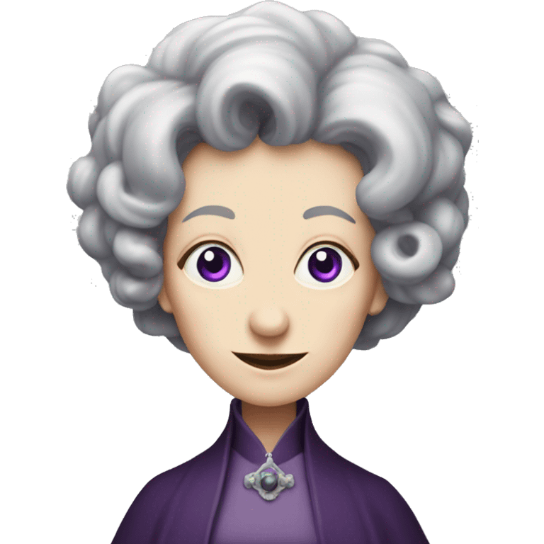 Agatha harkness with purple eyes emoji