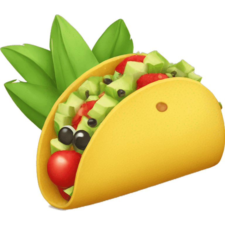 Fruit taco emoji