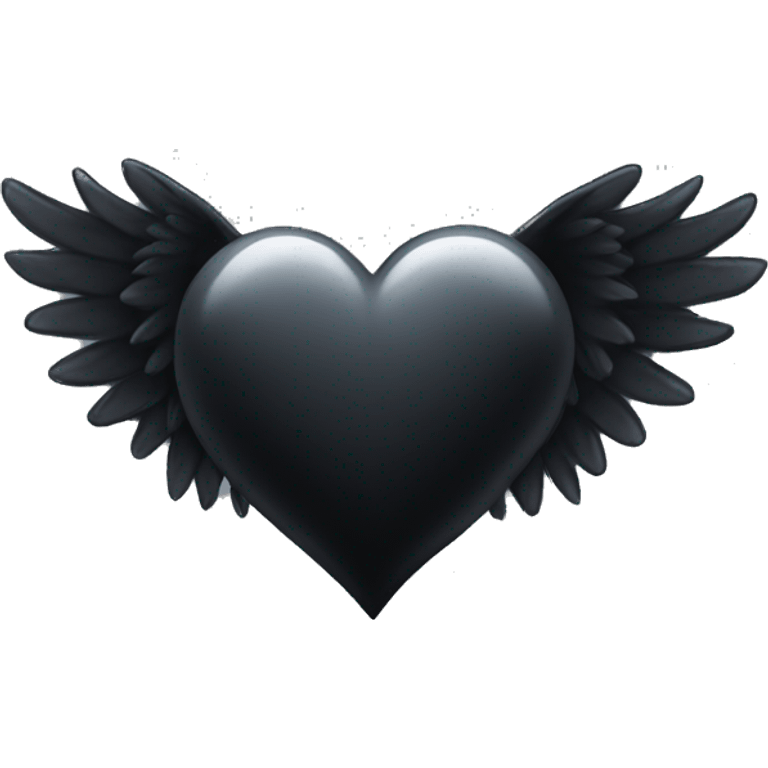 black heart with wings emoji