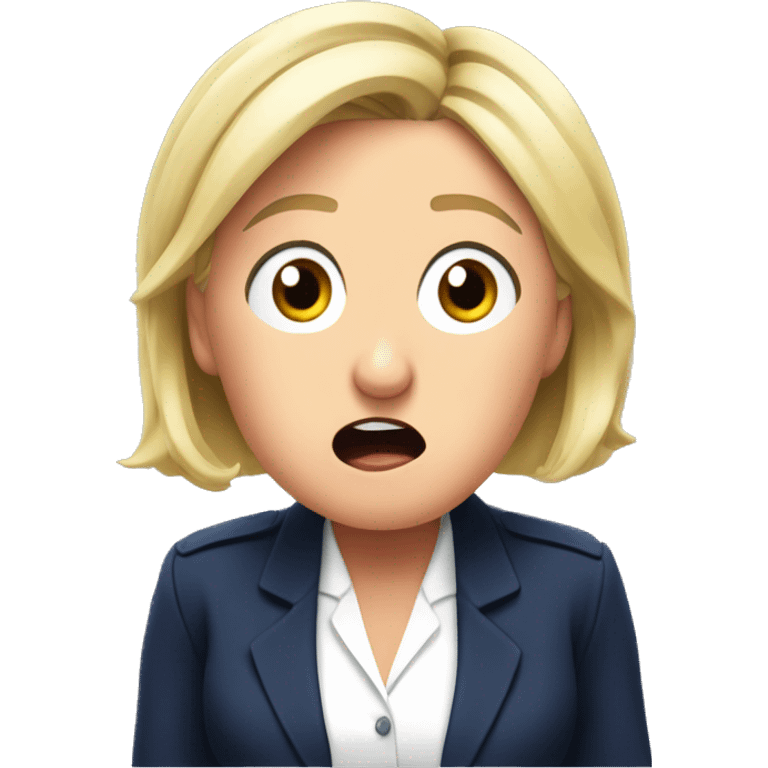 Shocked marine le Pen emoji