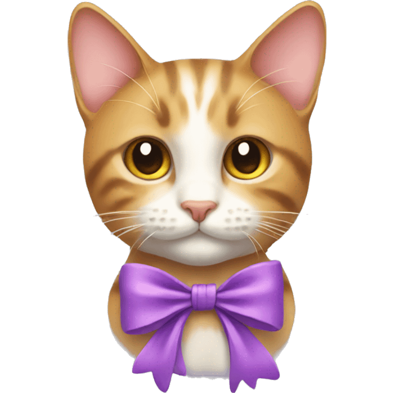 cat with a bow emoji