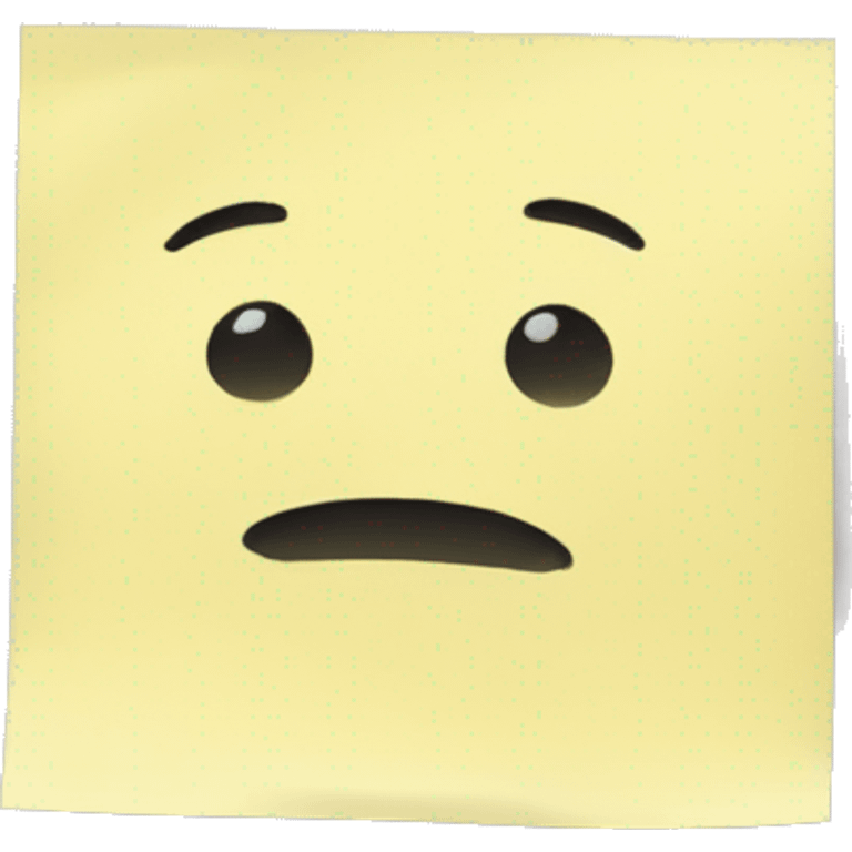 blank post it note emoji