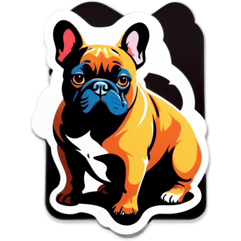 French bulldog working  emoji