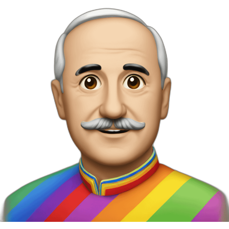 Francisco franco in a rainbow emoji