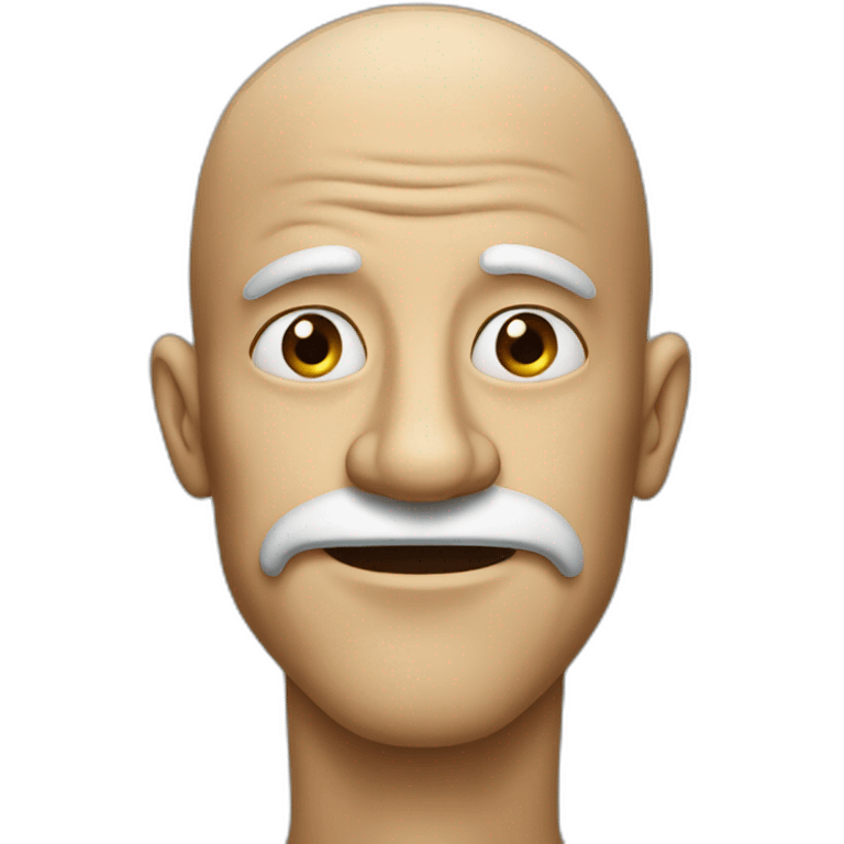 Man with a very huge nose emoji