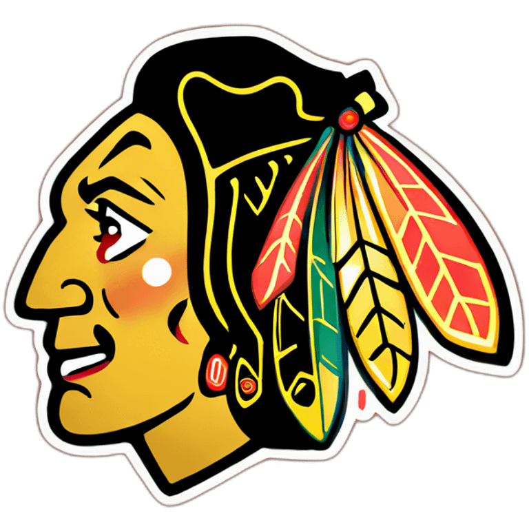 Chicago Blackhawks logo emoji